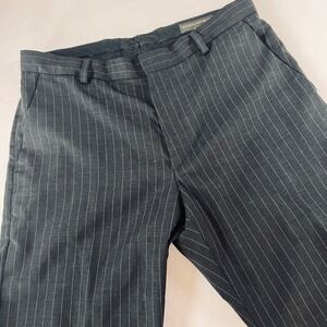 Banana Republic Mens Navy Blue Pinstripe Wool Blend Dress Pants 35x30 *READ*